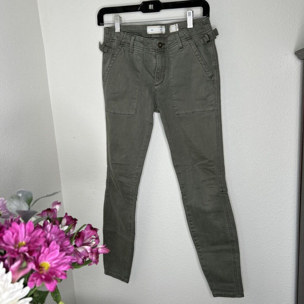 Hei Hei Anthropologie Olive Green Women's Size 26 Utility Cargo Skinny Pants